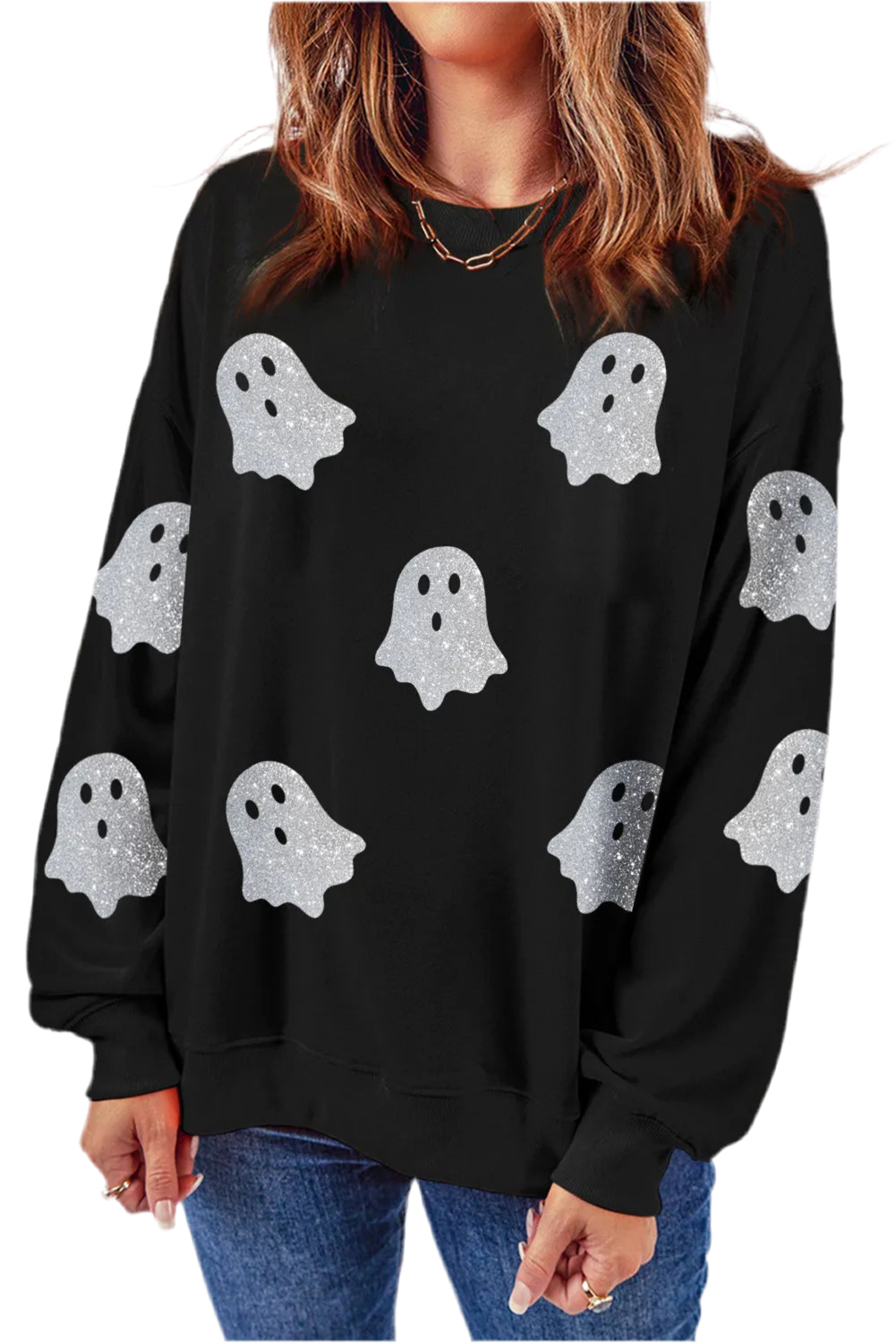 Sparkly Boo Ghost Sweater